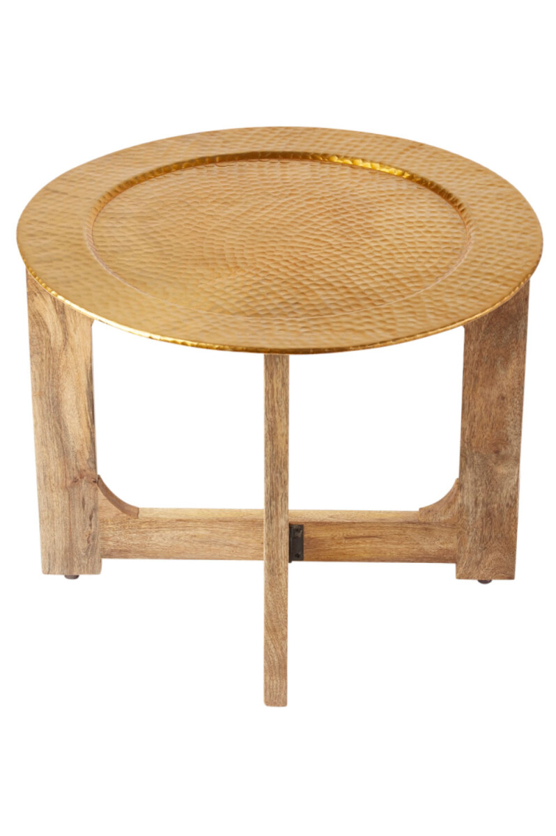 Cadiz Natural Gold 60cm Oriental Coffee Table | Made of wood