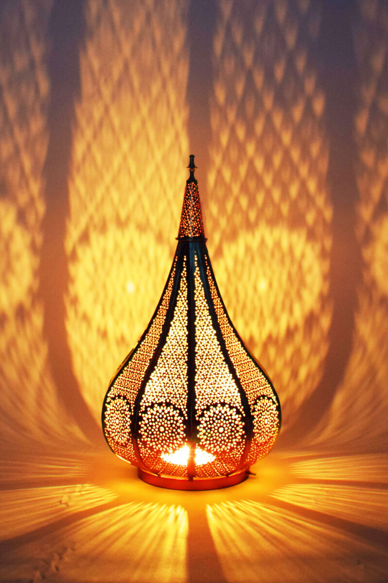 Oriental Lantern Garden Decor Ezana Gold box