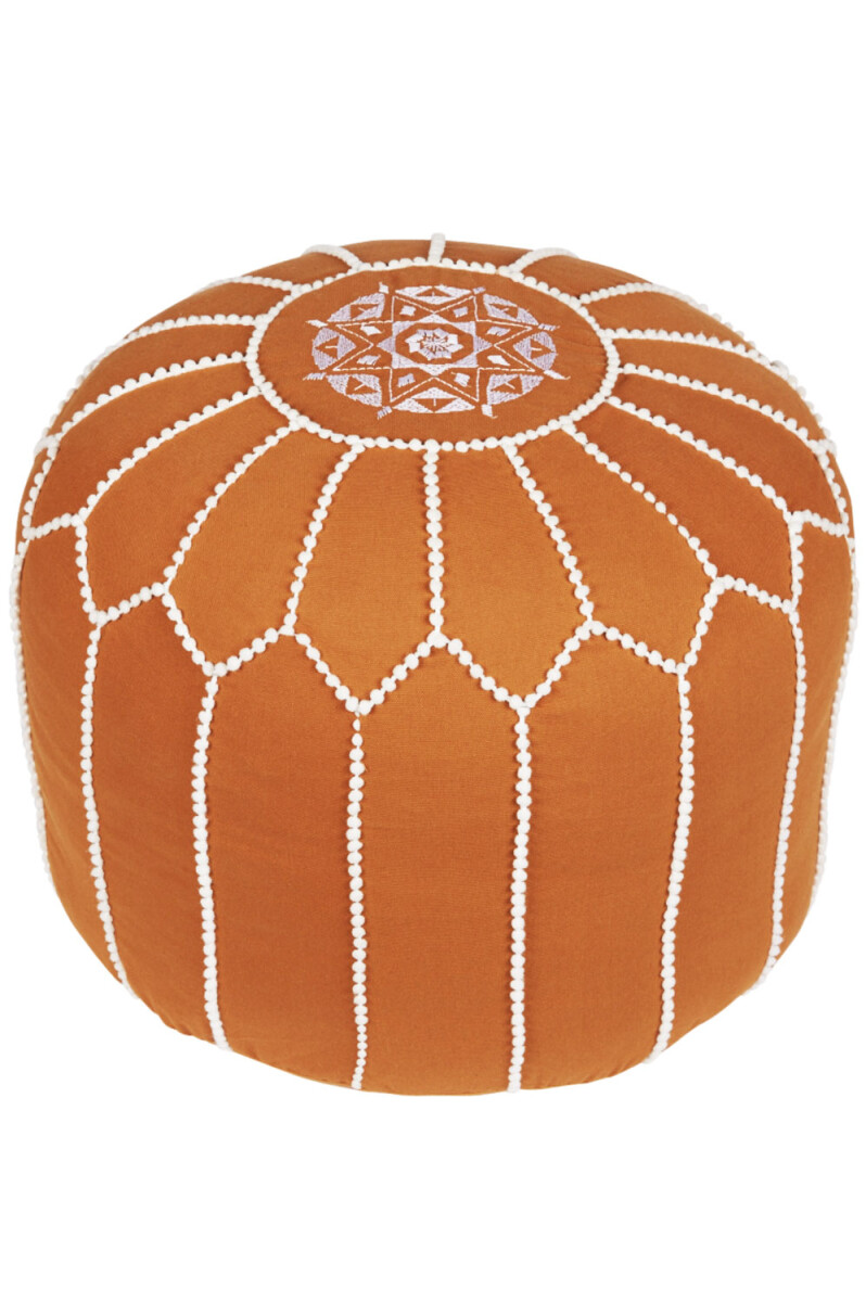Oriental Pouf Cushion, Decorative, Outdoor, Chems Brown