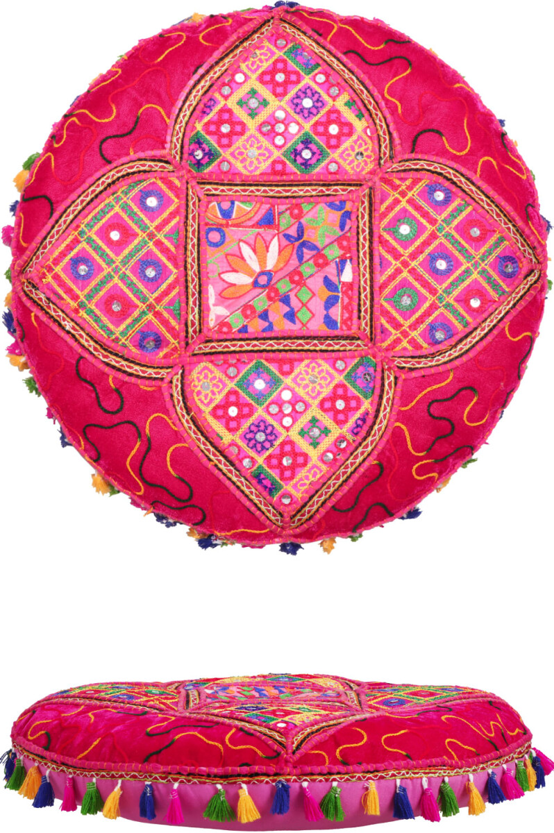 Oriental Floor Cushions, Decorative Cushions, Bahri Pink