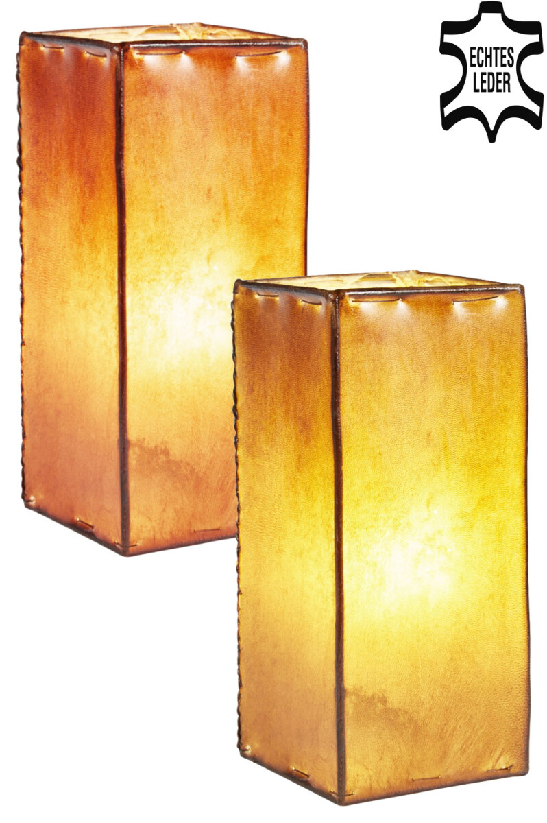 Set of 2 Janka Bedside Lamps, Brown box