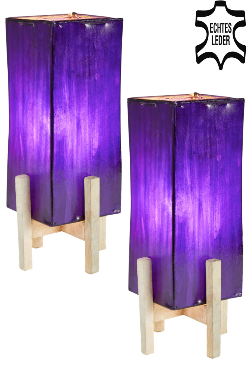 Set of 2 Janka Purple with white frame box