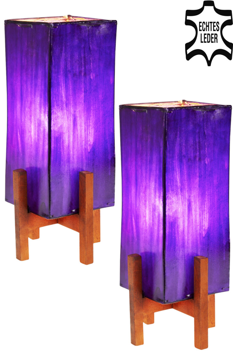 Set of 2 Janka Purple with dark brown fr box