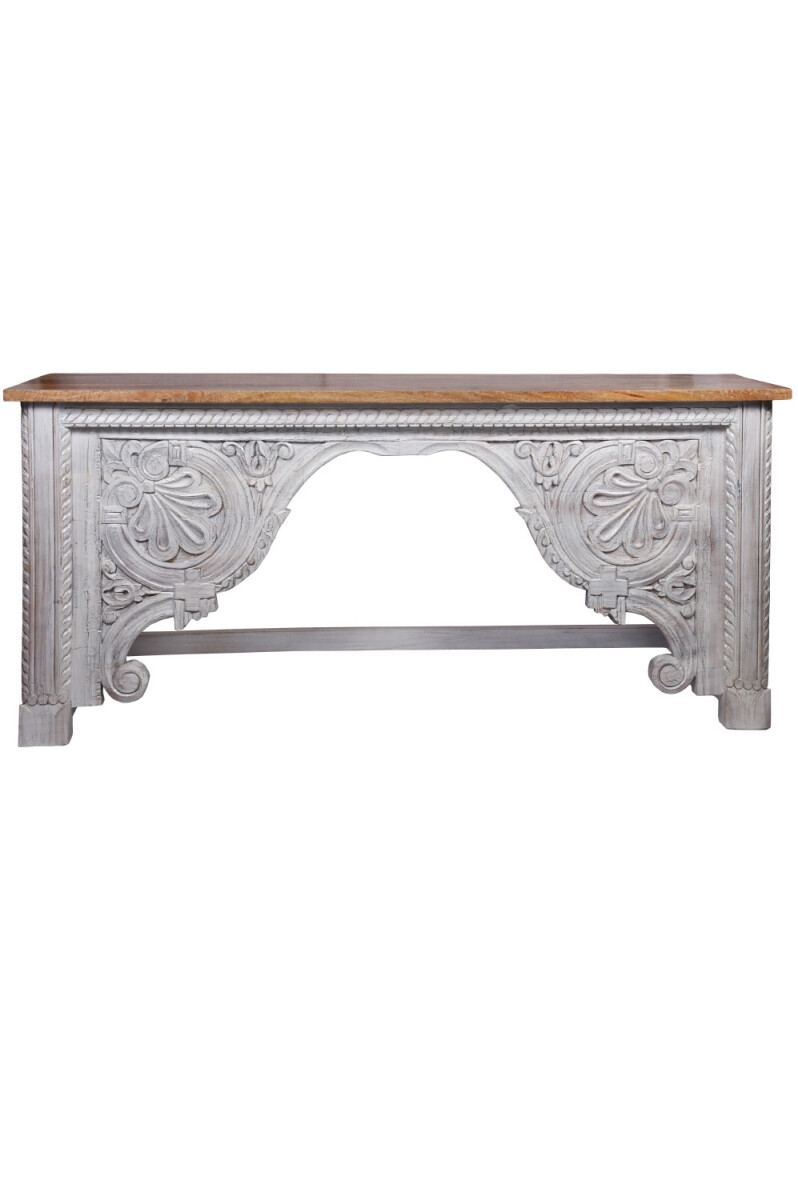 Galib Oriental Wooden Console Table, 190 cm