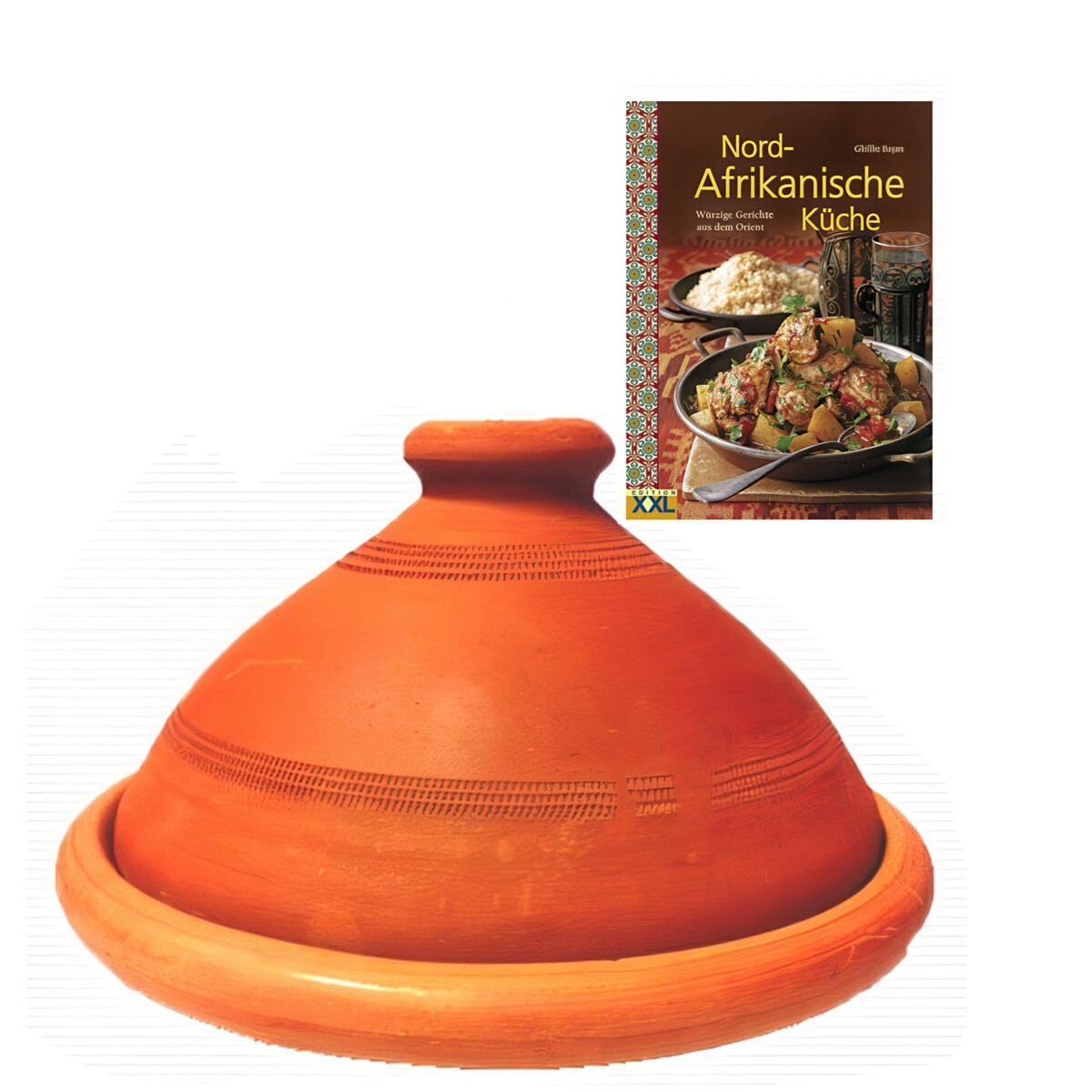 Set of 2 ORIGINAL Tuareg Tagines (30 cm diameter) + North Af