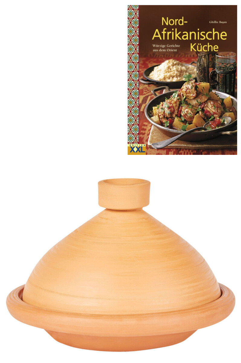 Set of 2 ORIGINAL Tuareg Tagines (36 cm diameter) + North Af