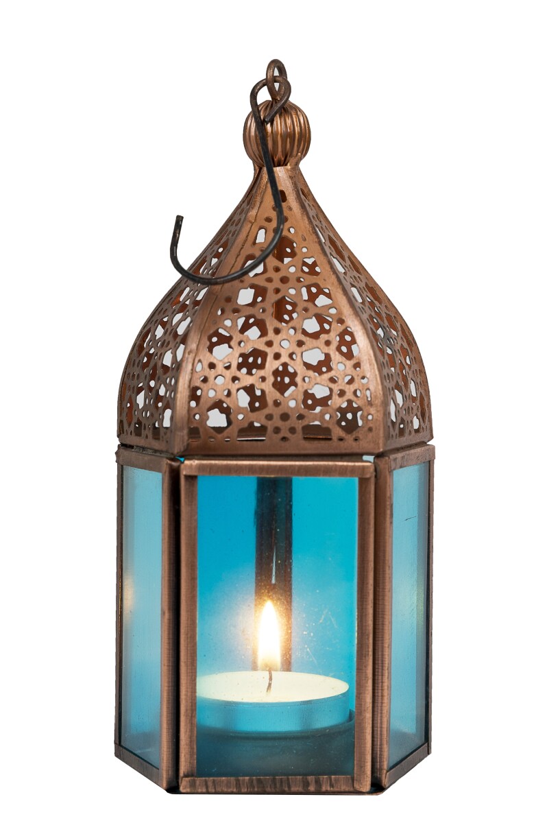 Meena Oriental Lantern - Blue