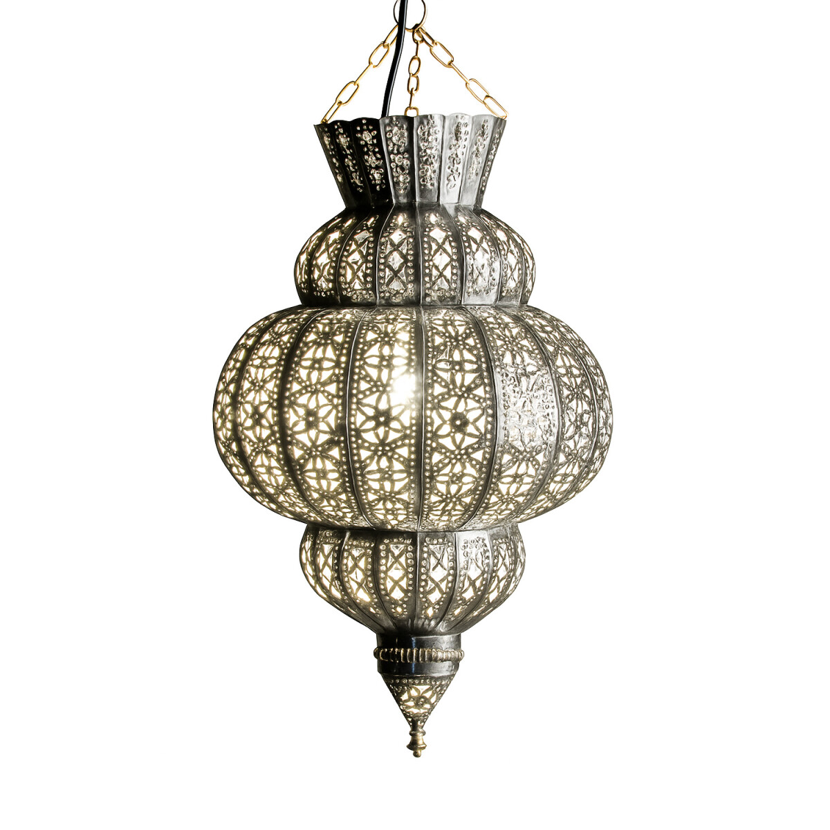 Harem Silver 45cm Oriental Pendant Light box