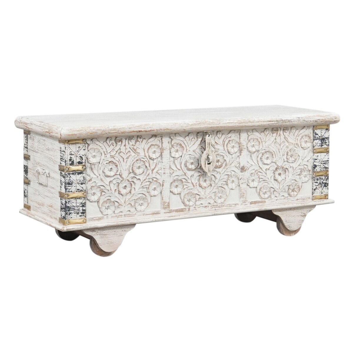 Chest of Drawers: Solid Wood Boho Vintage Storage Chest, 116