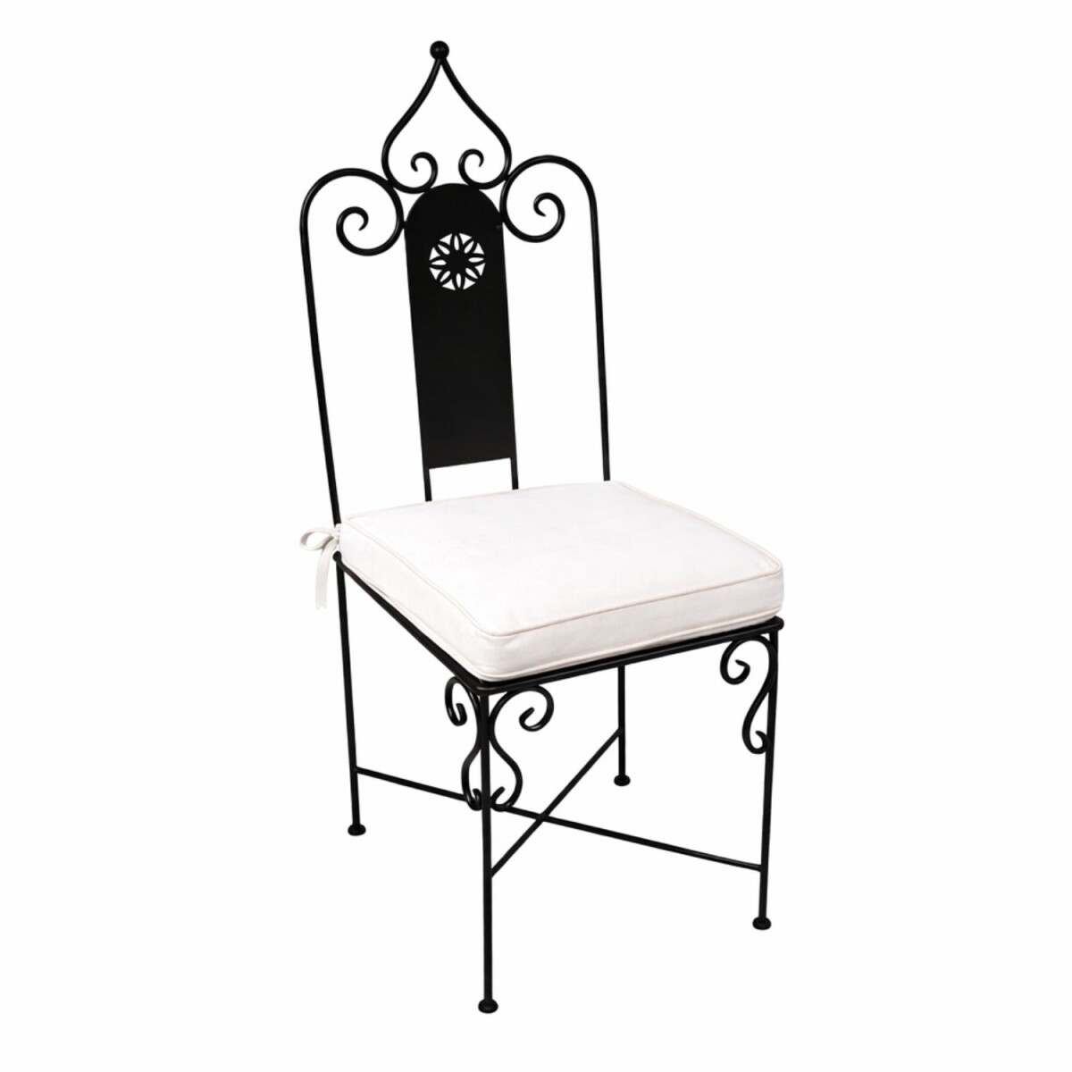 Andalusia Hand-Forged Iron Chair | Mediterranean Garden Chai