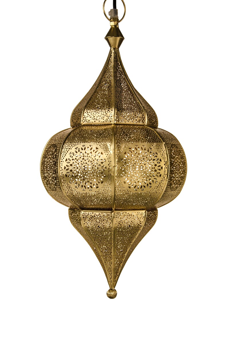 Oriental Indian Malha Gold Ceiling Lamp box