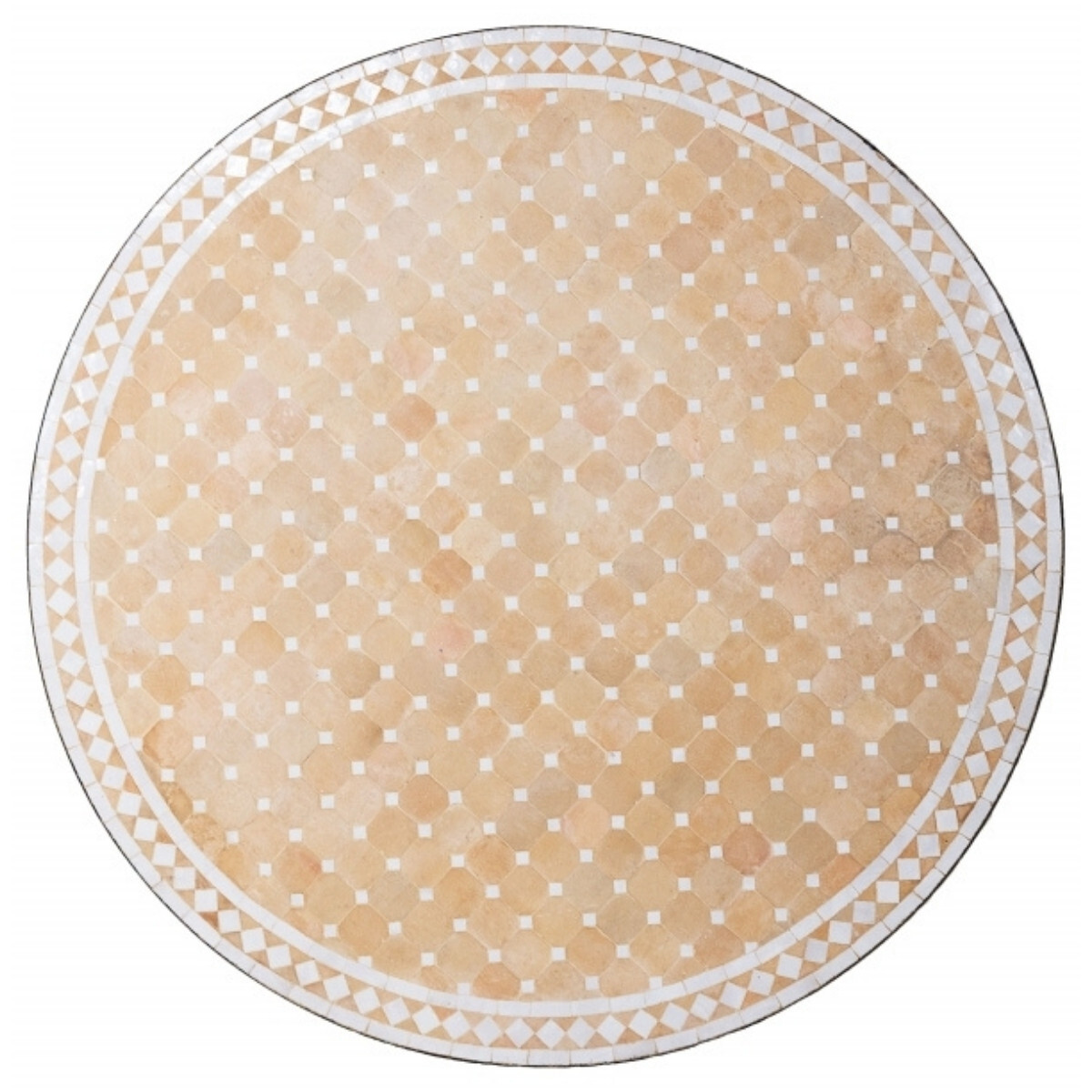 Moroccan Mosaic Tile, Marrakech Natural/White, 120 cm