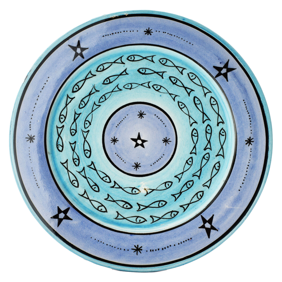 Samak Blue Mediterranean Ceramic Plate