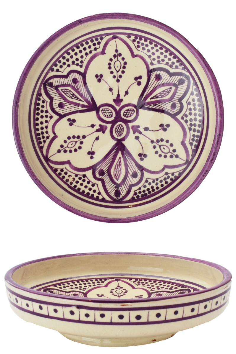 Moroccan Alijan Ceramic Bowl, Handcrafte box