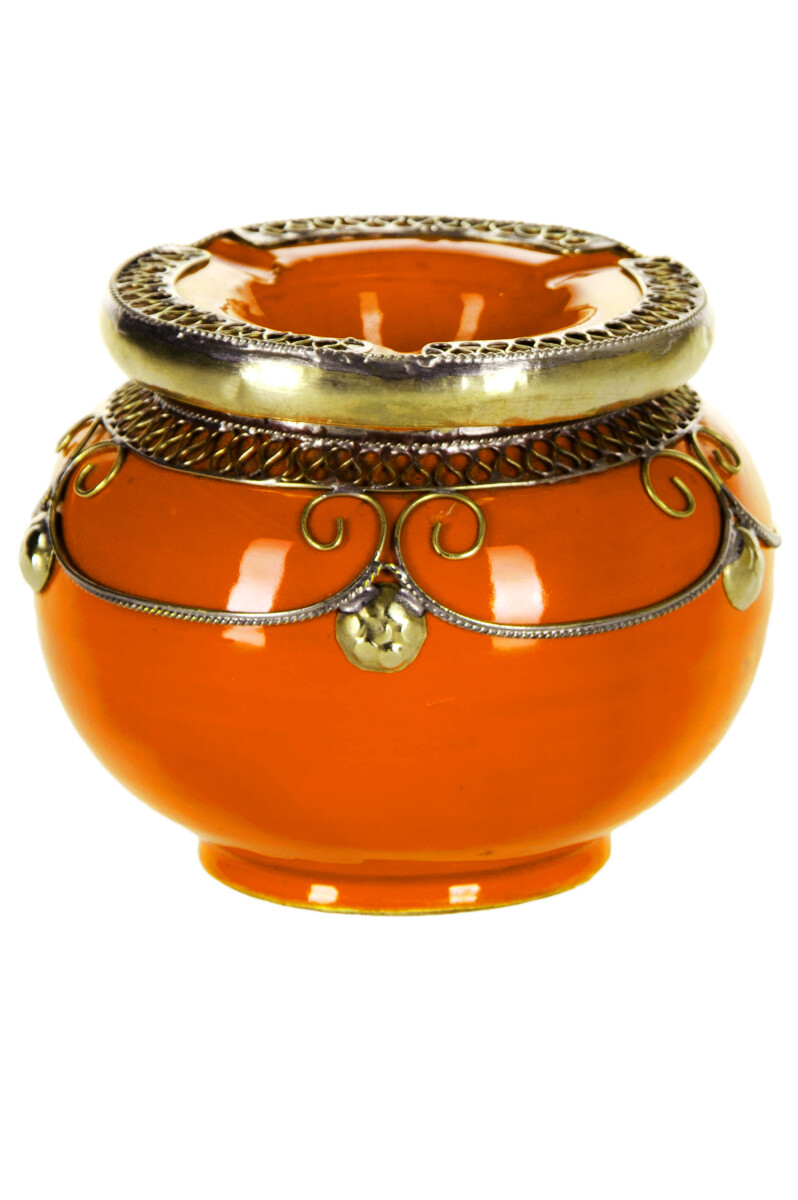 Marokkanischer Aschenbecher Miranda - Orange