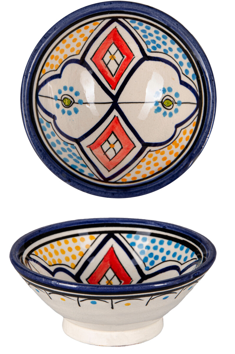 Dawud Elegant Moroccan Ceramic Bowl, Mul box