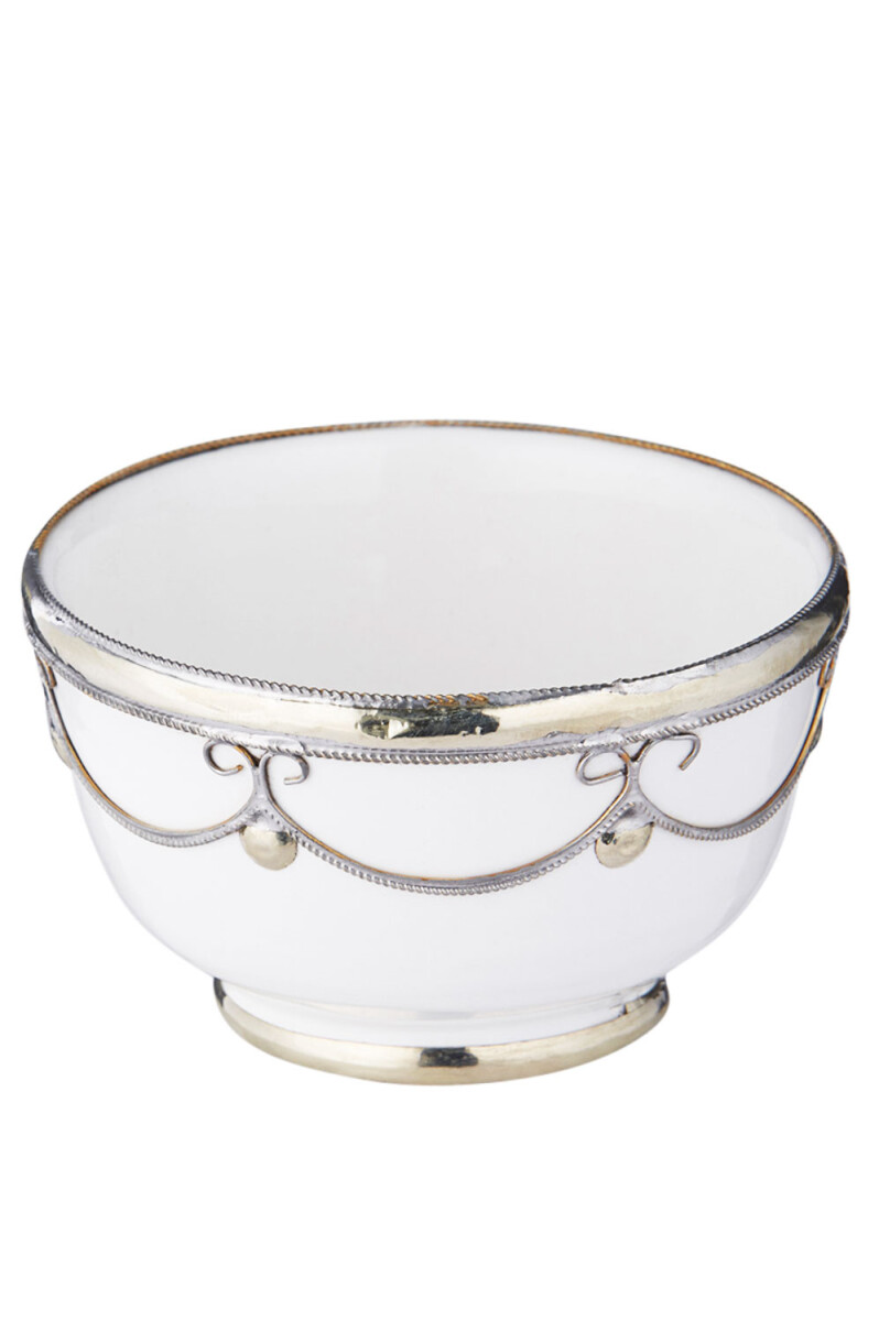 Miranda White Oriental Ceramic Finger Food Bowl