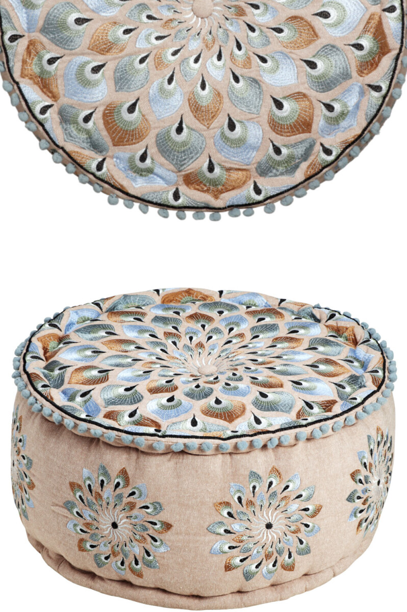 Oriental Pouf, Floor Cushion, Decorative, Azet -2-