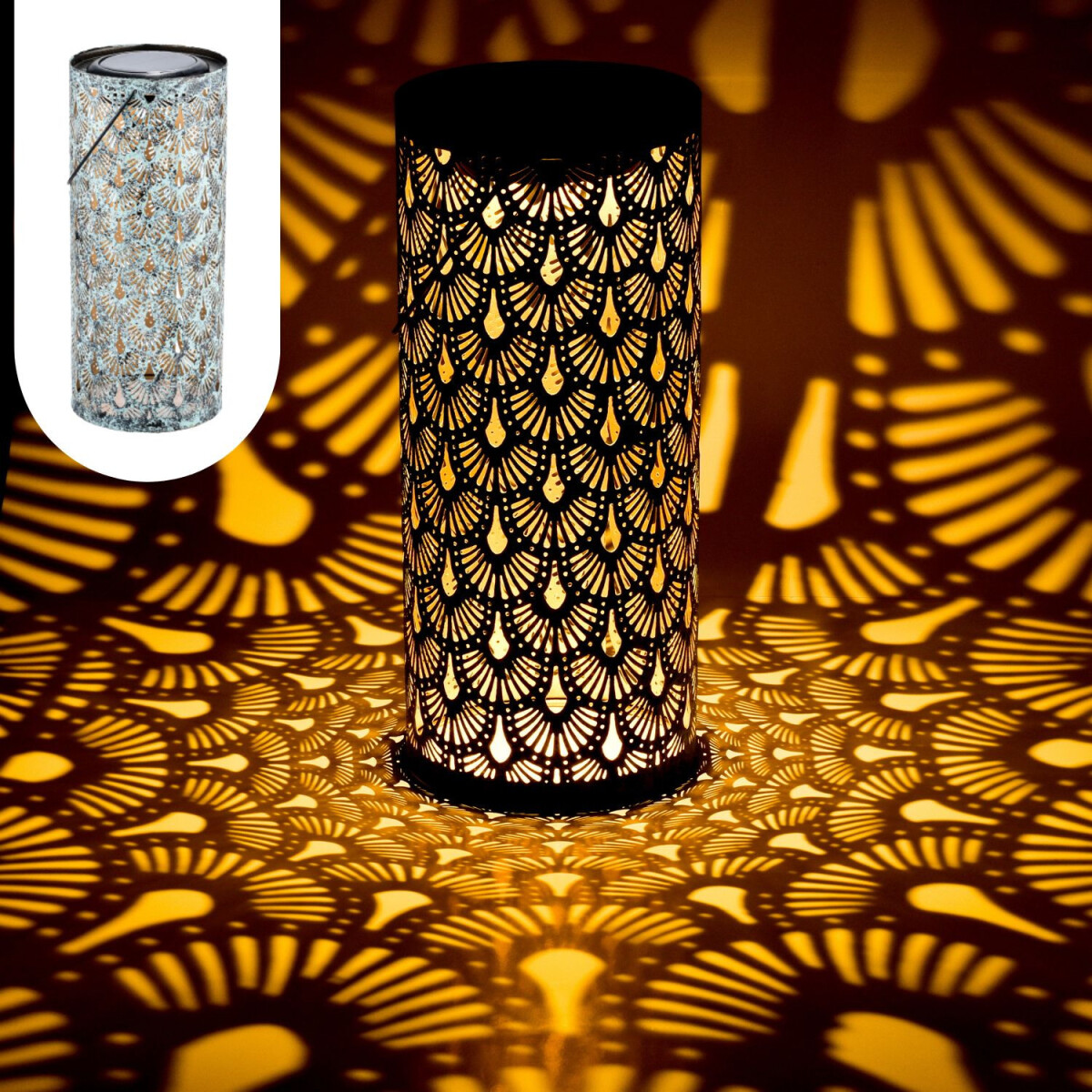 Oriental Solar Lantern, Solar Lantern, Outdoor Tealight Hold