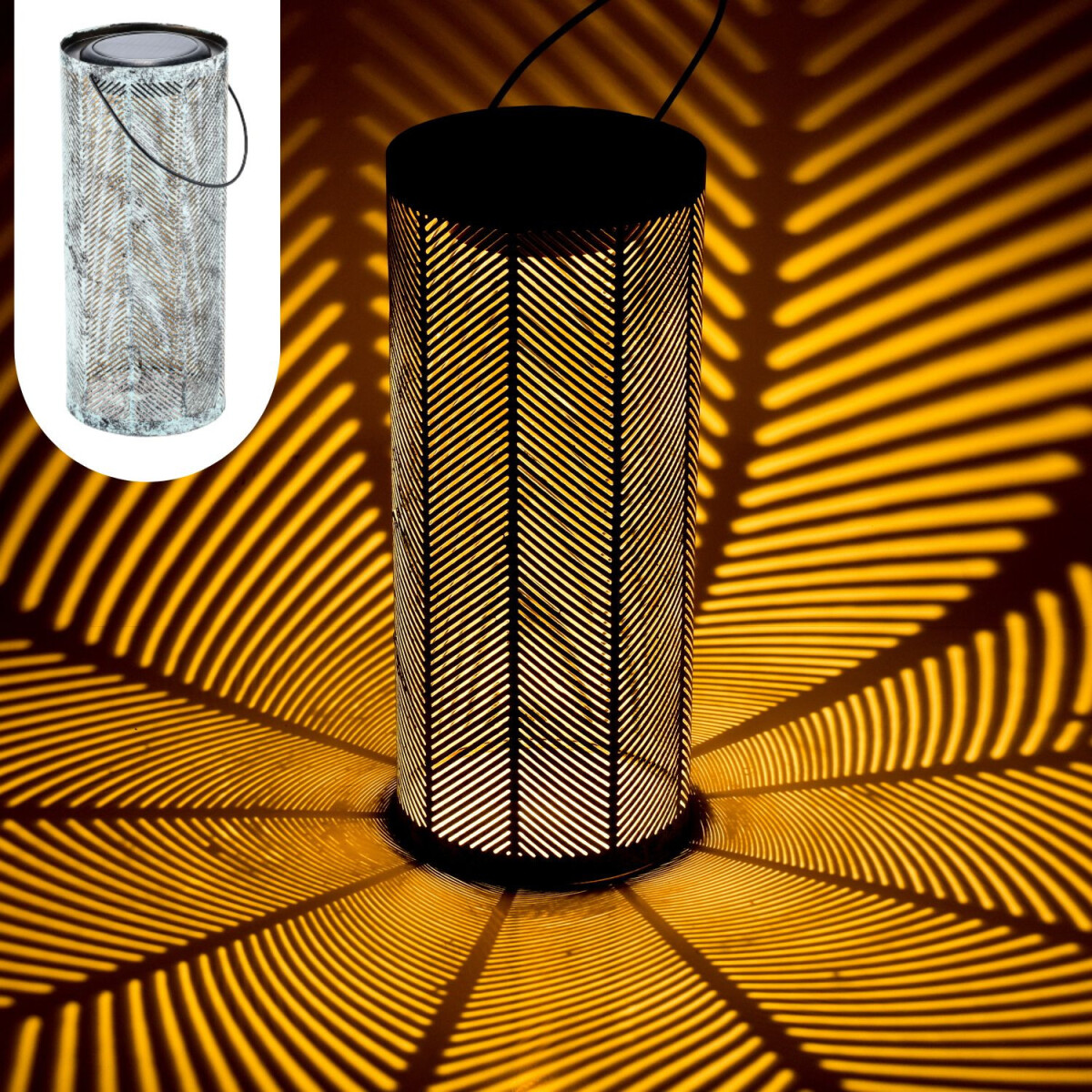 Scandinavian Solar Lantern, Solar Lamp,  box