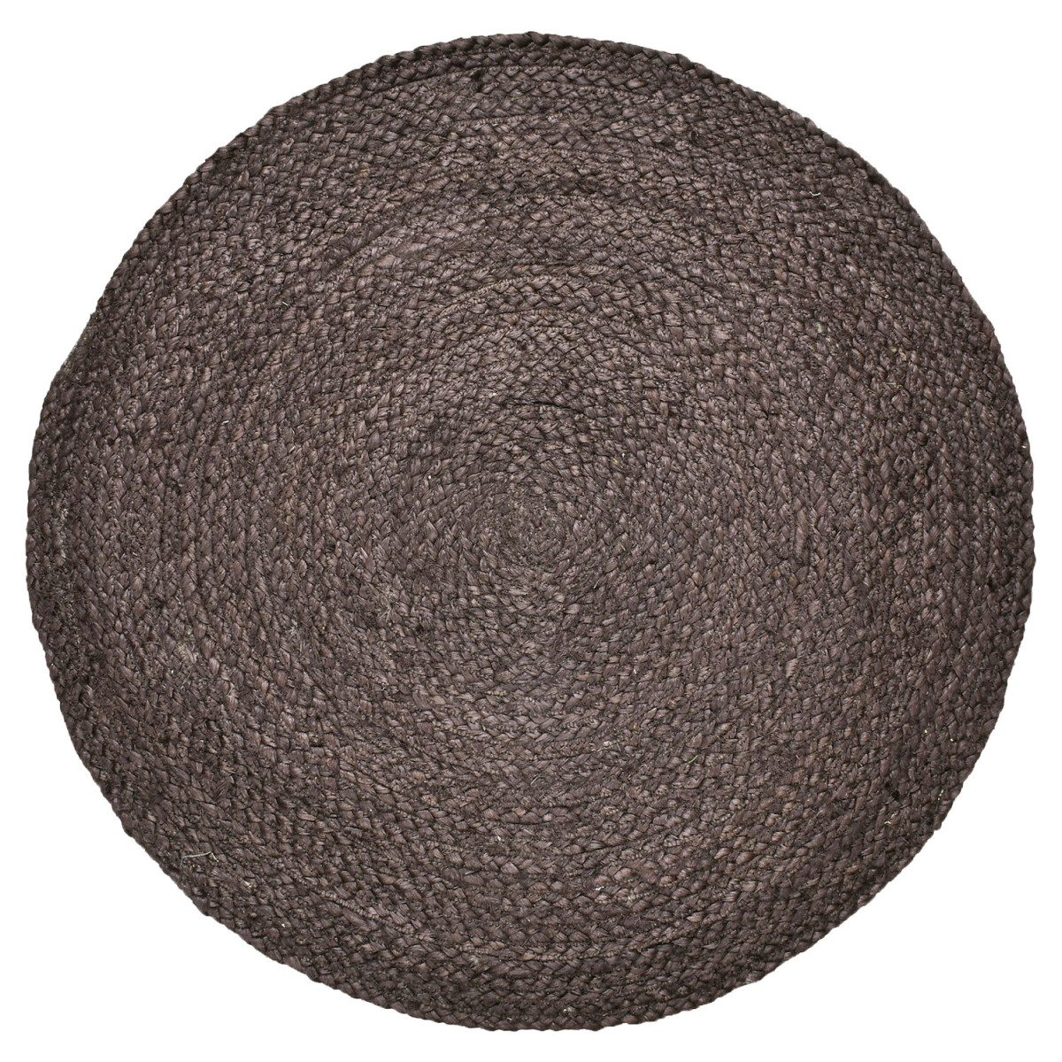Ethno Boho Decorative Jute Rug Abrila Round 100 cm Brown