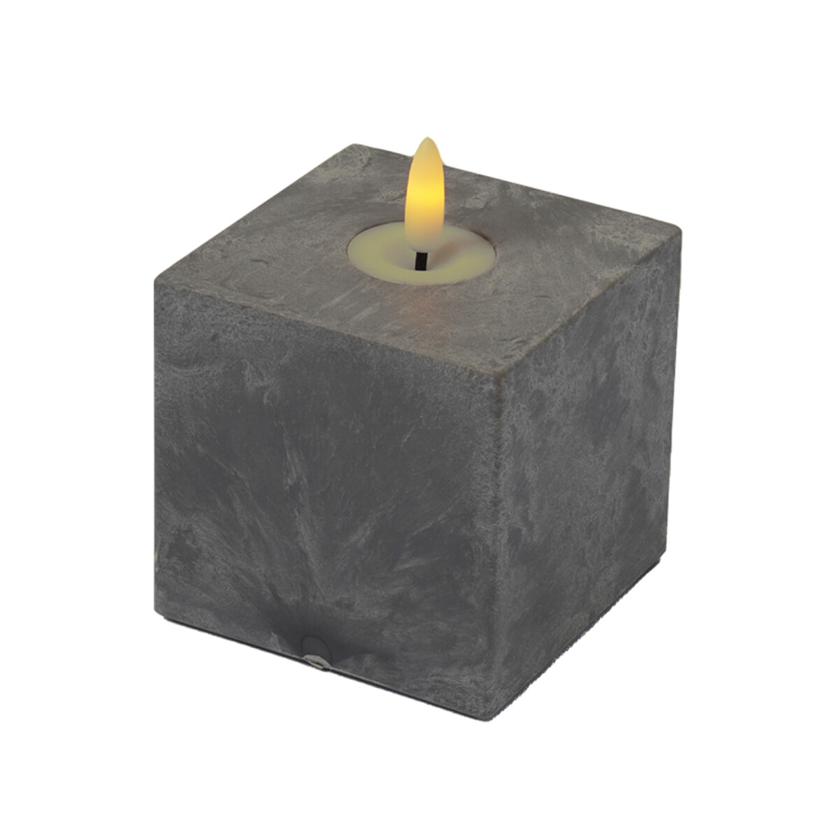 LED Candle, Cement Design, Samod, Square