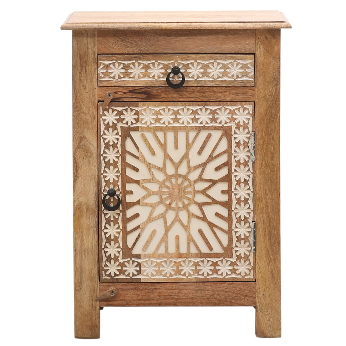 Moroccan-style wooden nightstand, Julah