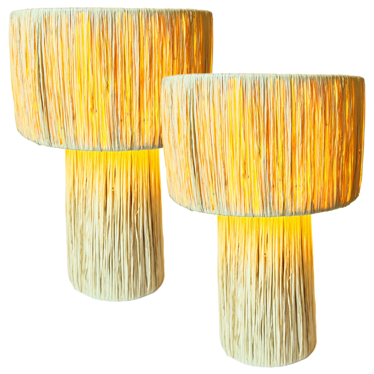 Set of 2 Boho Decorative Table Lamps / B box