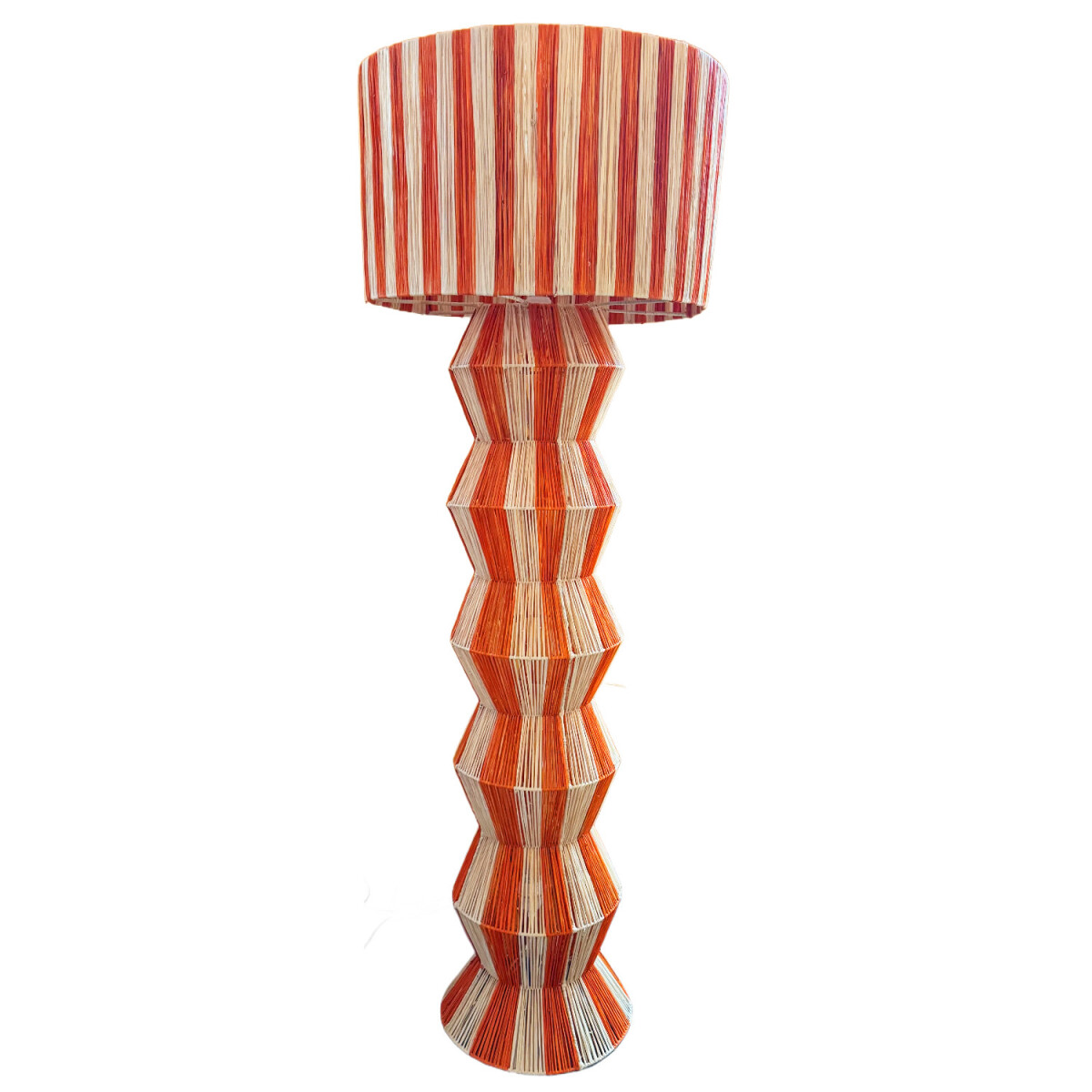 Boho Decorative Floor Lamp, Tulum, Beige and Orange, 160 cm