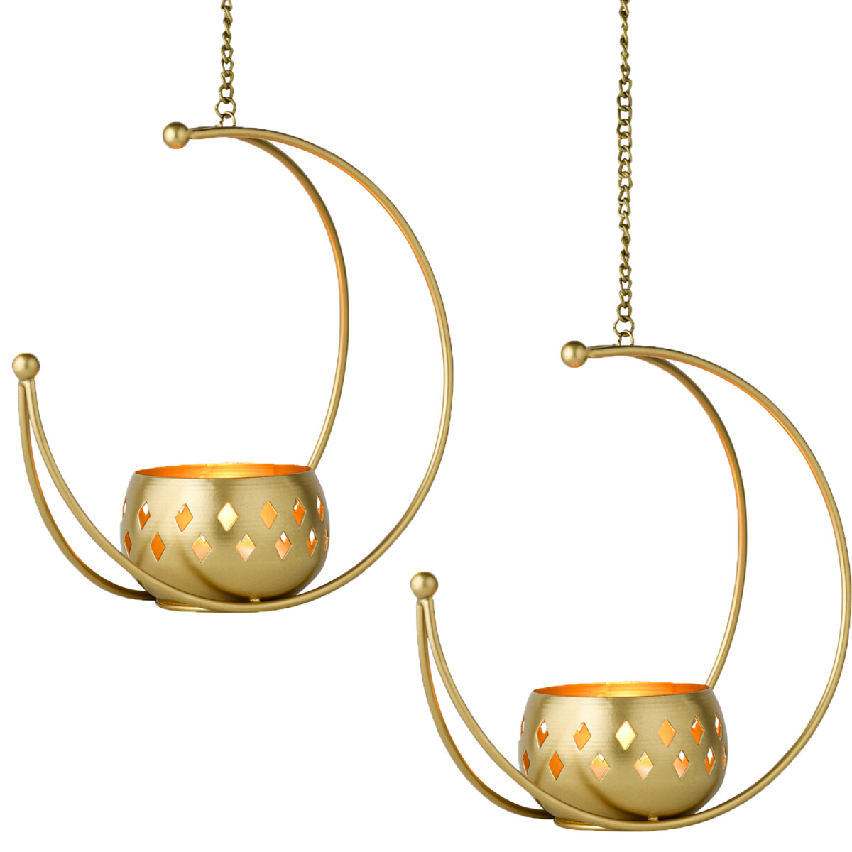 Set of 2 Boho Hanging Candle Holders for box