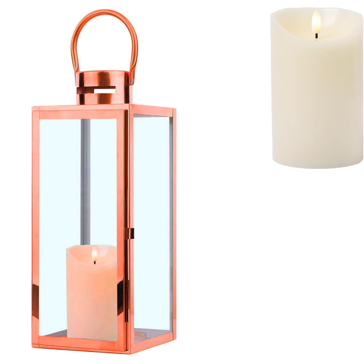 LED Garden Lantern Jarda Gold 39 cm