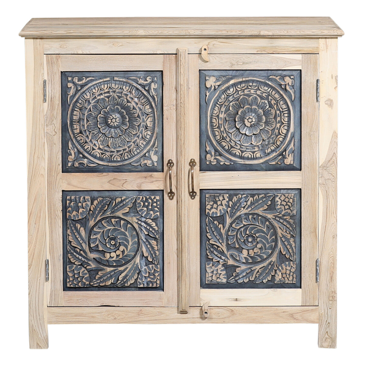 Abelina 92 cm chest of drawers, handcrafted from teak with d