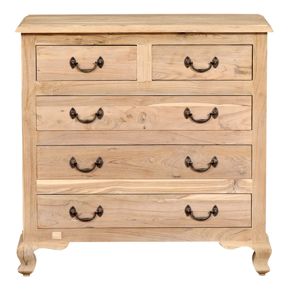 Abetare 90 cm Solid Wood Chest of Drawers with Drawers &