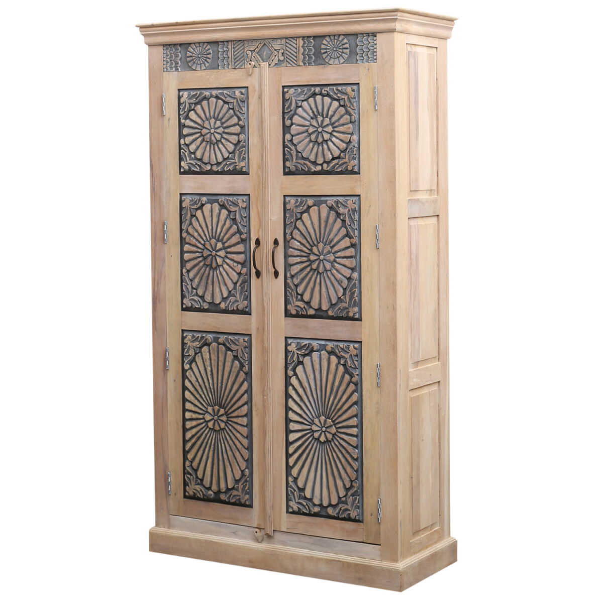 Abilene Wardrobe – Solid teak, 183 cm, handcrafted