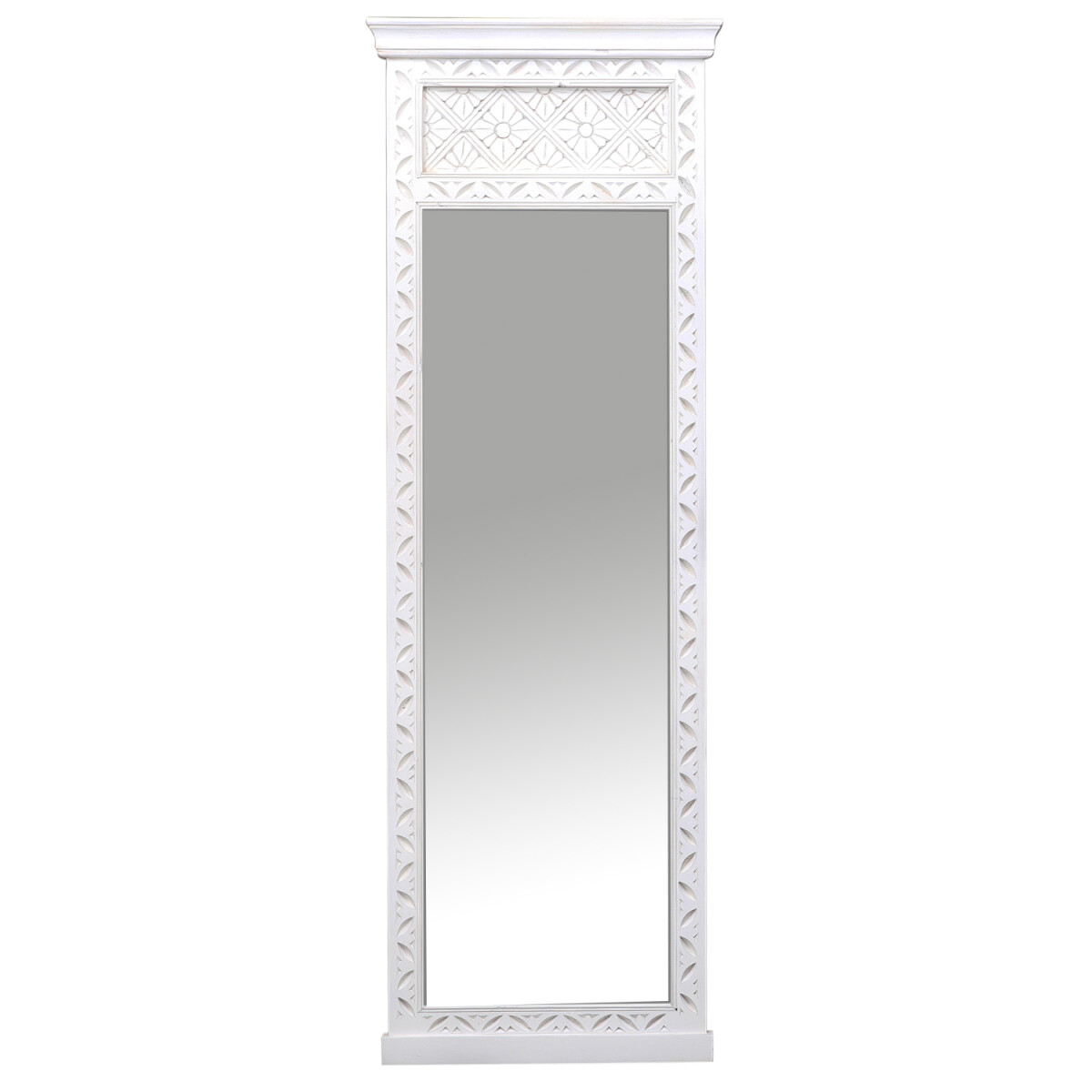 Achwin Floor Mirror – Hand-carved mirror made of mango