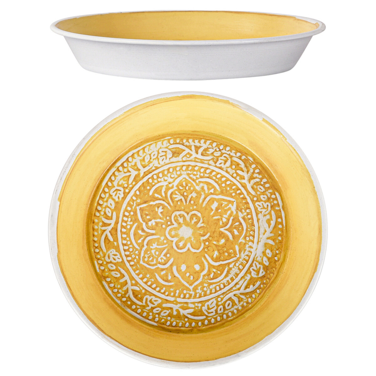 Tantar Tray, 18 cm, Yellow, Oriental Sty box