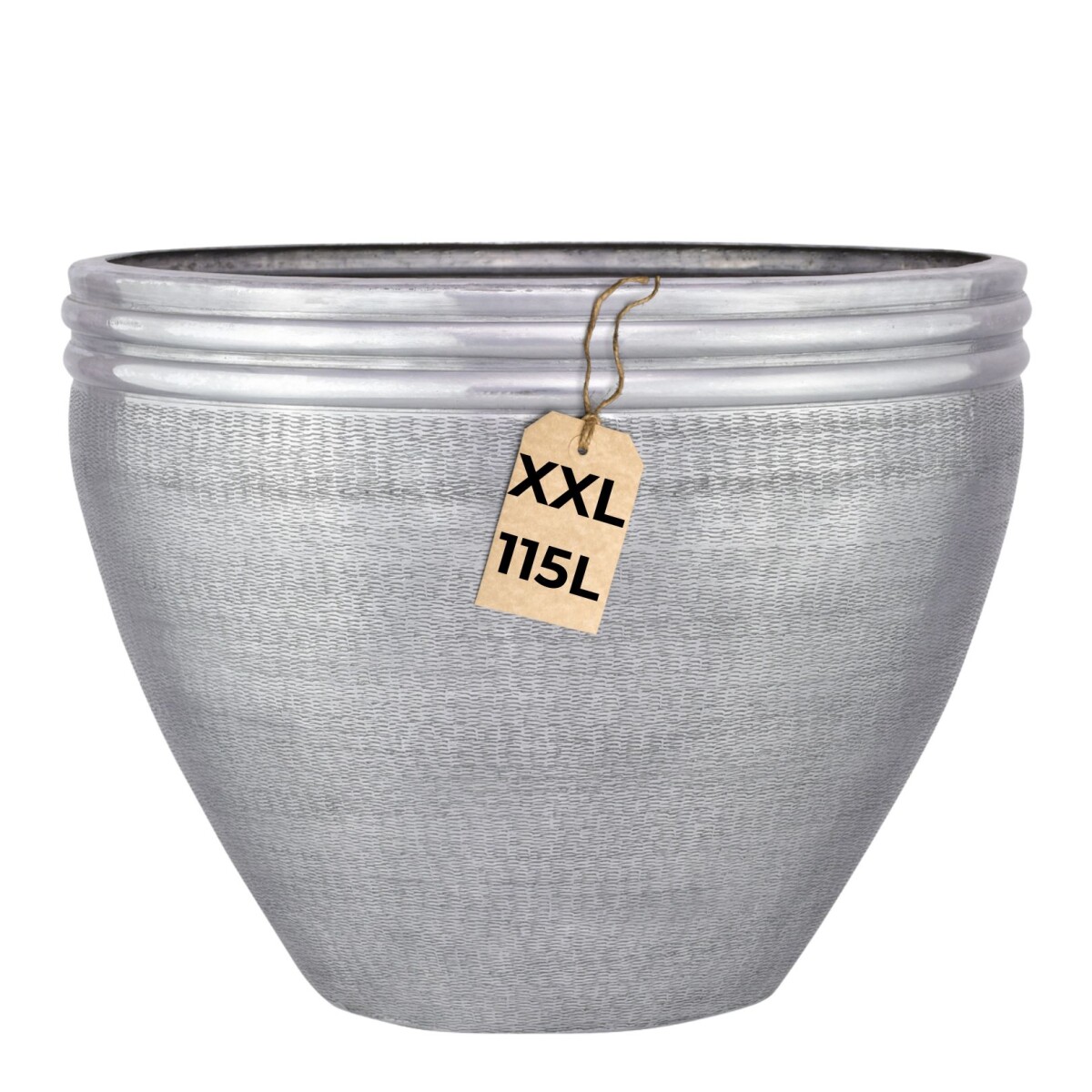 Calvino Silver Flower Pot, 57 cm - Moder box