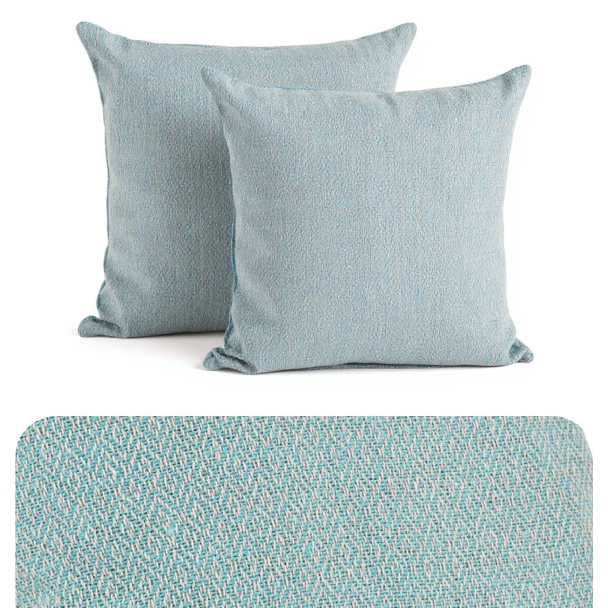 Set of 2 Calix Blue 40cm Cotton Pillowca box