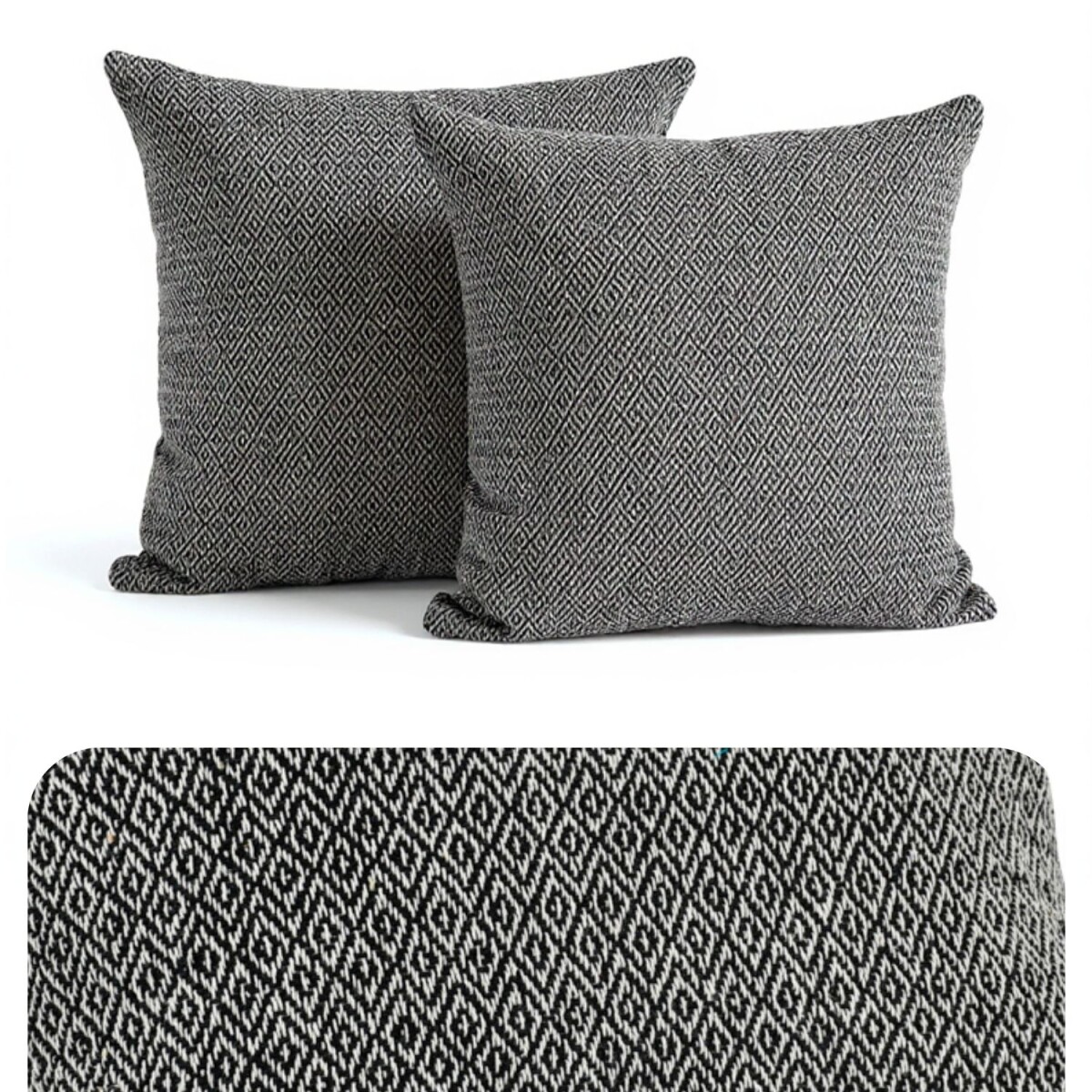 Set of 2 Calix Anthracite 40cm Cotton Pi box