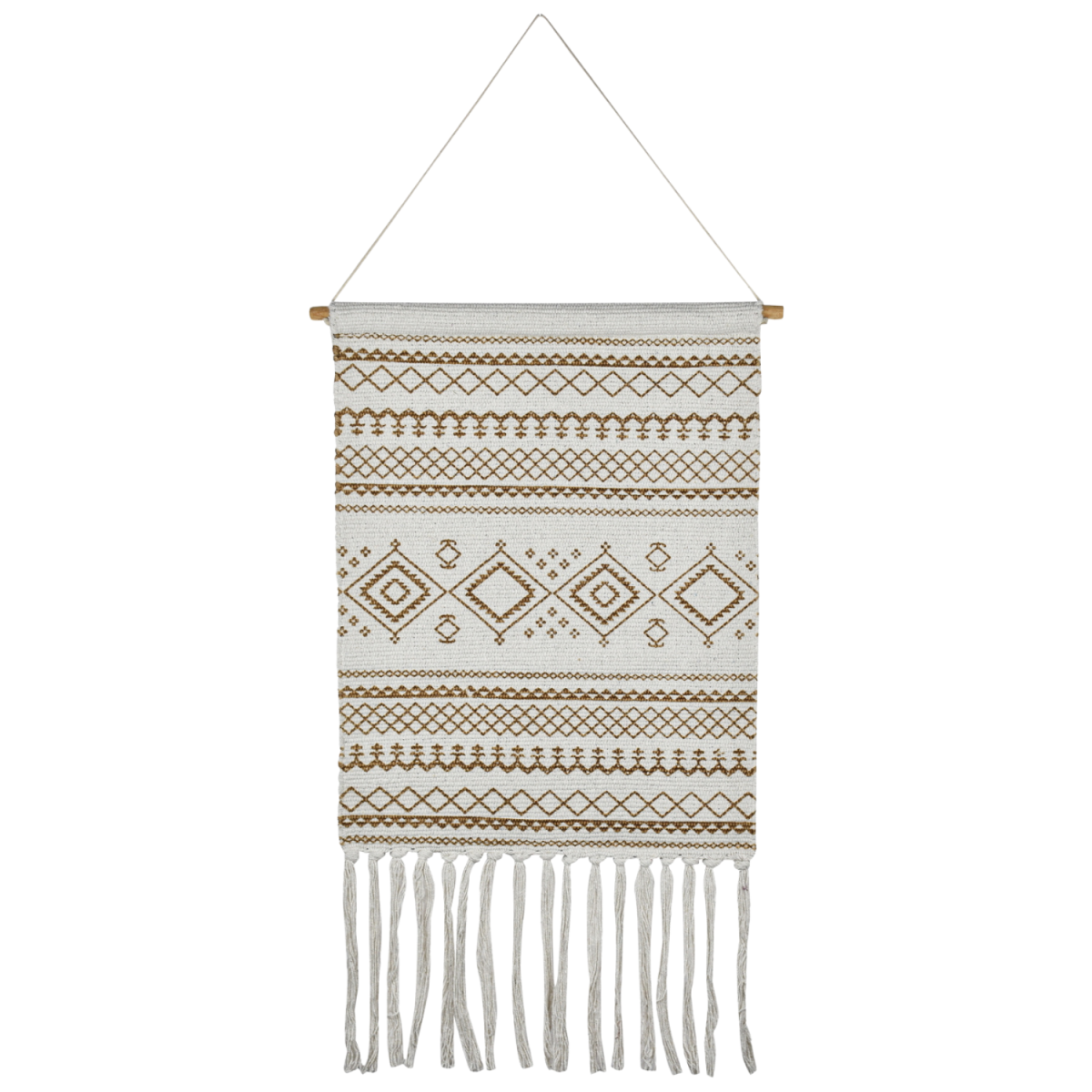 Calegora Beige Boho Tapestry 45x85cm | Modern Ethnic Wall De