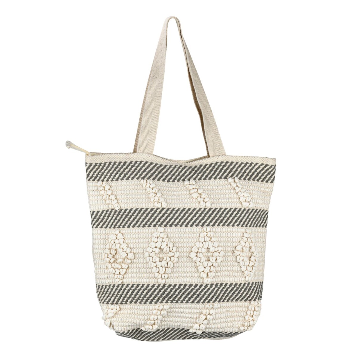 Boho Kalpur Bag -1- 43x40cm | Large natural cotton handbag