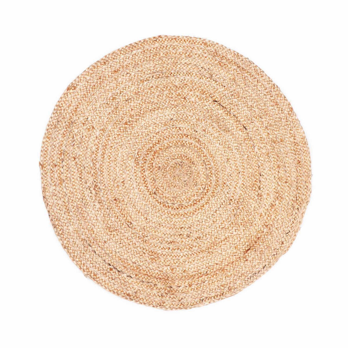 Round braided jute rug, Abril, 60 cm