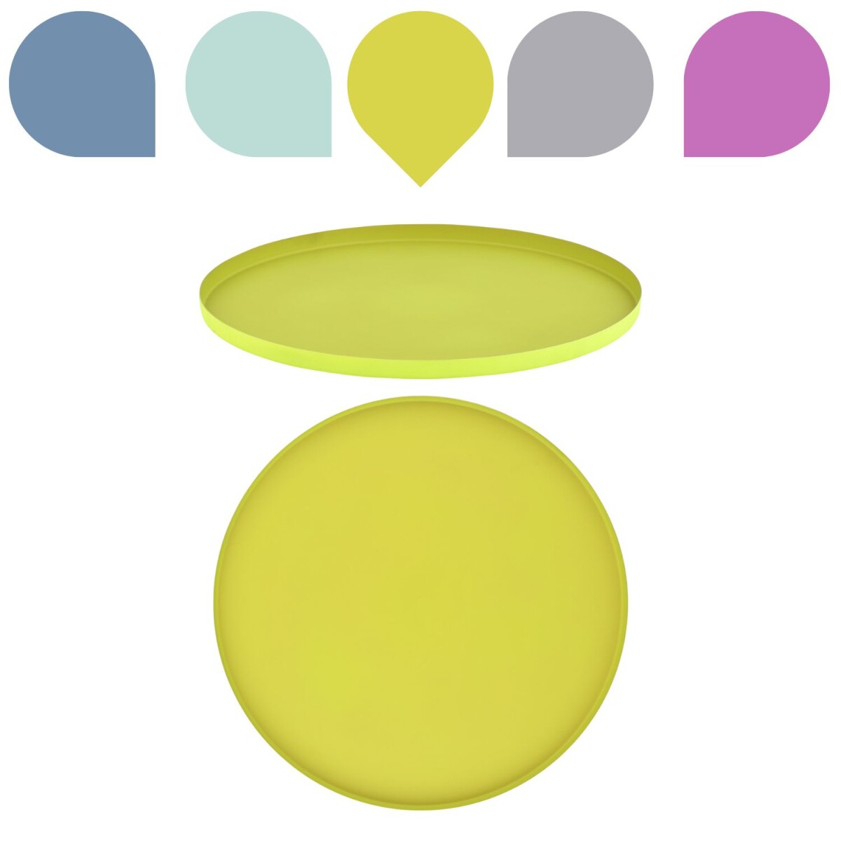 Callie Yellow Round Tray, 25 cm | Boho C box