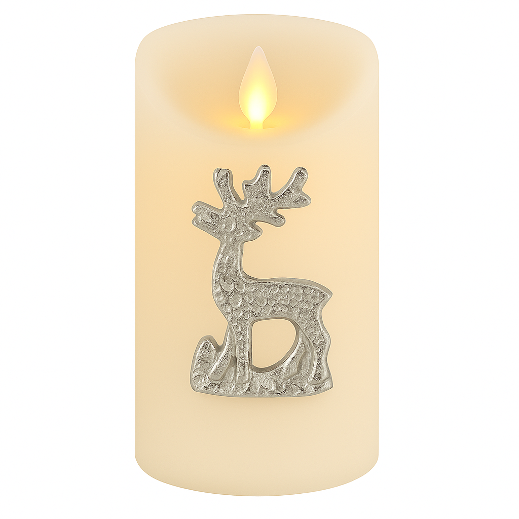 Caloge F 6cm Silver Candle Holder | Boho Vintage Candle Hold