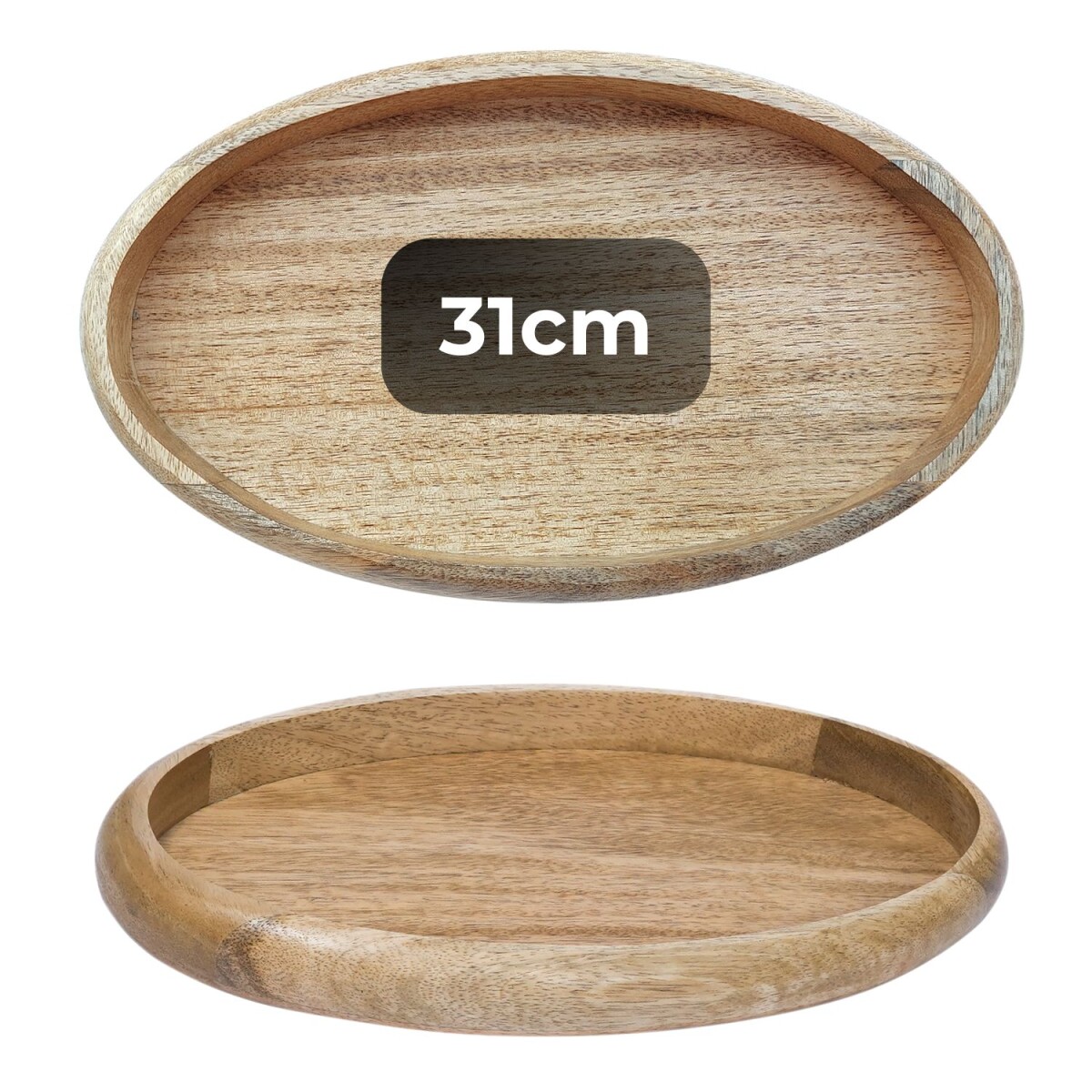 Cagdas Tray | 31x18 cm Solid Wood Decora box