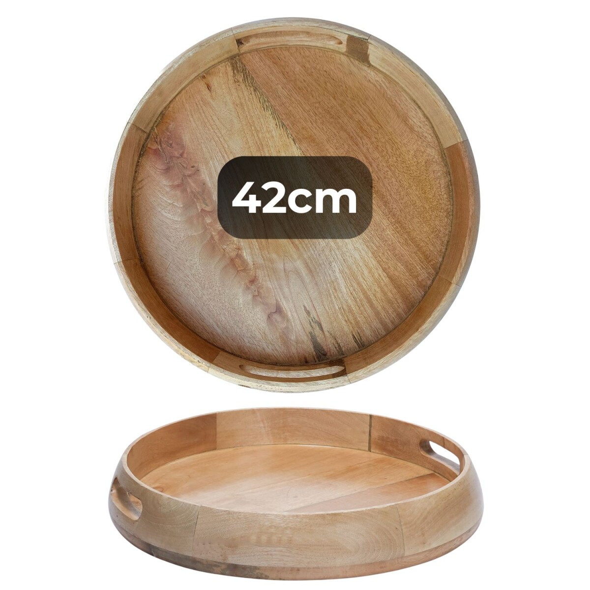 Kahaya Tray | 40 x 6 cm Solid Wood Round box