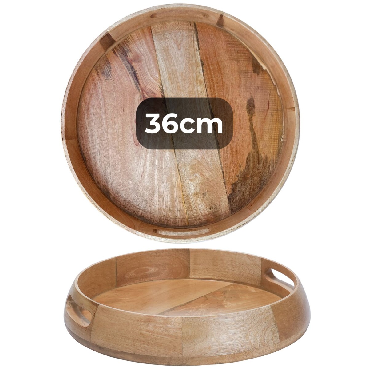 Kahaya Tray | 36 x 6 cm Solid Wood Round box