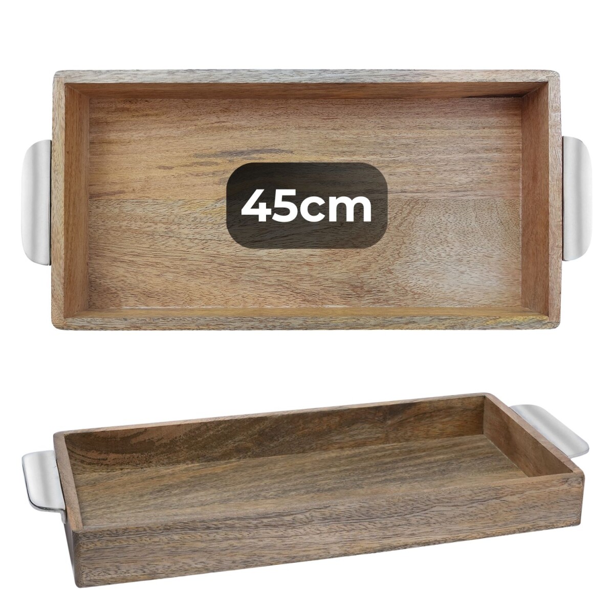 Kahide Tray | 45x23 cm Solid Wood Decora box