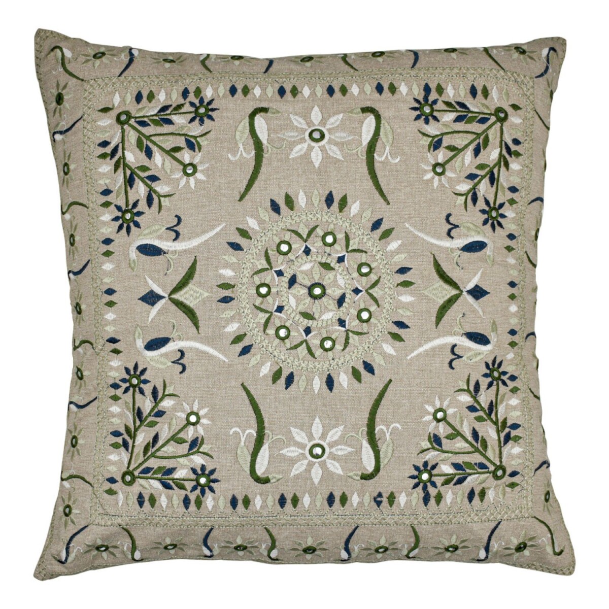 Handmade Pillowcase, Lodge Green, 50x50  box