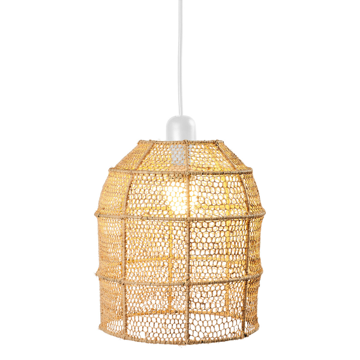 Ylvana 27cm Rattan Pendant Light | Boho-Style Natural Rattan